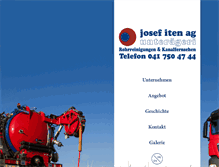 Tablet Screenshot of josef-iten-ag.ch